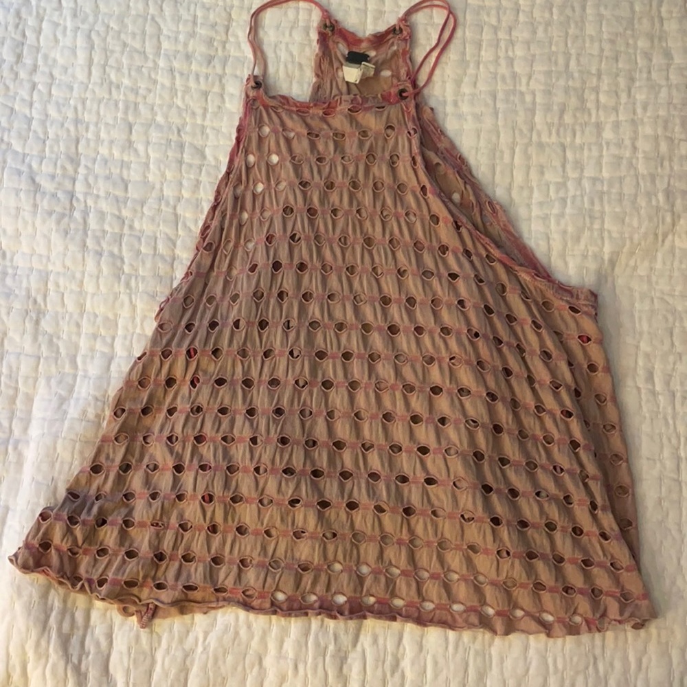 Free people pink shirts with cutouts